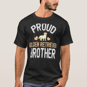 Mens Cute Proud Golden Retriever Brother T-Shirt