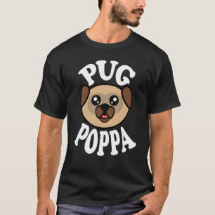 Mens Cute Pug Poppa T-Shirt