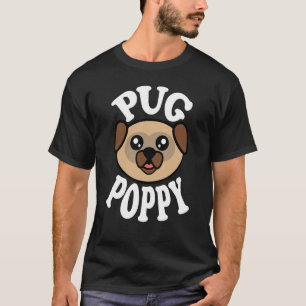 Mens Cute Pug Poppy T-Shirt
