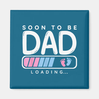 Mens cute soon to be dad funny new dad pregnancy magnet