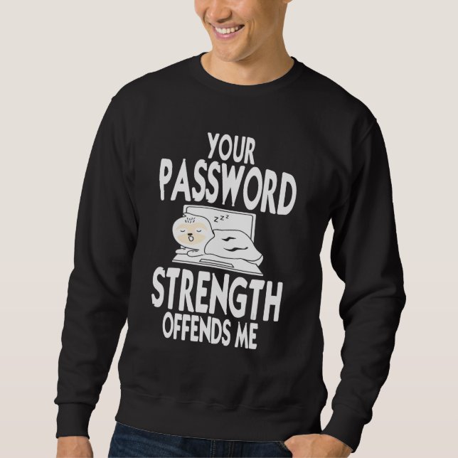 Mens Cyber Security Expert for White Hat Hacker De Sweatshirt (Front)