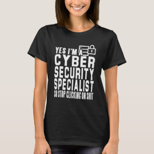 Mens Cyber Security Expert for White Hat Hacker De T-Shirt