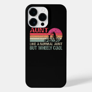 Mens Cycling Aunt Wheely Cool Funny Vintage Bike R iPhone 14 Pro Max Case