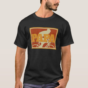 Mens Cycling biker vintage retro bicycle cyclist P T-Shirt