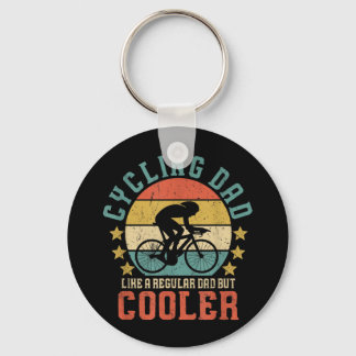 Mens Cycling Dad Bike Rider & Cyclist Father's Day Key Ring