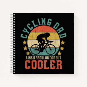Mens Cycling Dad Bike Rider & Cyclist Father's Day Notebook