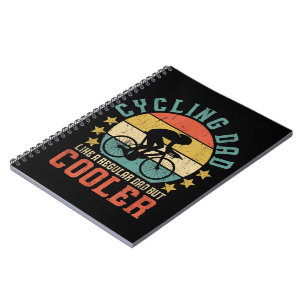 Mens Cycling Dad Bike Rider & Cyclist Father's Day Notebook