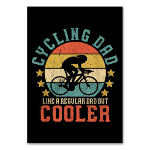 Mens Cycling Dad Bike Rider & Cyclist Father's Day Table Number