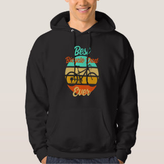 Mens Cyclist Papa Father Father's Day Downhill Ebi Hoodie
