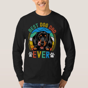 Mens Dachshund Best Dog Dad Ever Dad T-Shirt