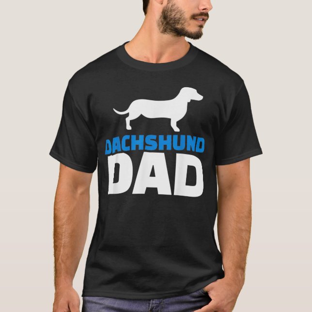 Mens Dachshund dad1  T-Shirt (Front)