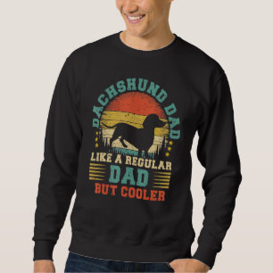 Mens Dachshund Dad Vintage Dachshund Dog Father's Sweatshirt