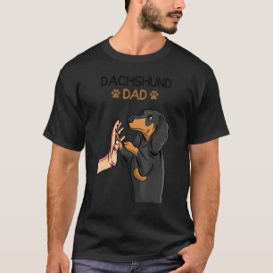 Mens Dachshund Dad Weiner Dog T-Shirt