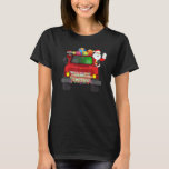 Mens Dachshund In Truck Christmas Santa Claus Cost T-Shirt<br><div class="desc">Mens Dachshund In Truck Christmas Santa Claus Costume</div>