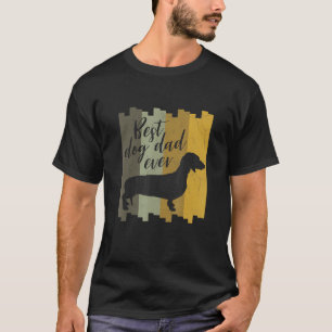 Mens Dachshund Retro Teckel T-Shirt