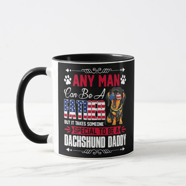 Mens Dachshund Weenie Wiener Doxie Sausage Dog Mug (Left)