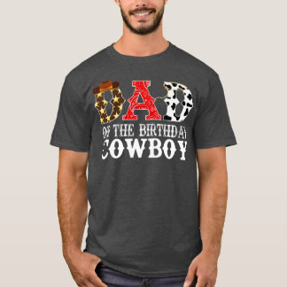 Mens Dad 1st First Birthday Cowboy Western Rodeo P T-Shirt