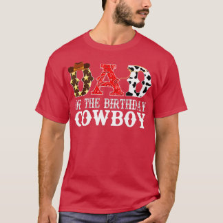Mens Dad 1st First Birthday Cowboy Western Rodeo P T-Shirt