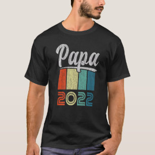 Mens Dad 2022 New dad 2022 Baby birth Retro 1 T-Shirt