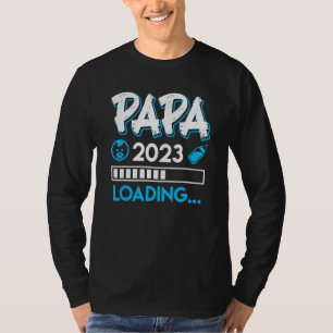 Mens Dad 2023 Loading Dad To Be Father 2023 1 T-Shirt