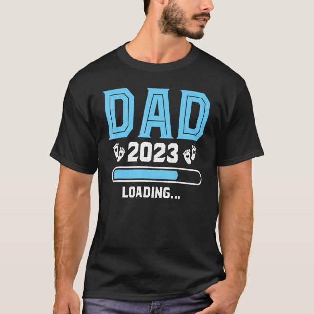 Mens Dad 2023 Loading Father's Day First Time Dadd T-Shirt (Front)