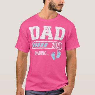 Mens Dad 2023 loading for pregnancy announcement T-Shirt
