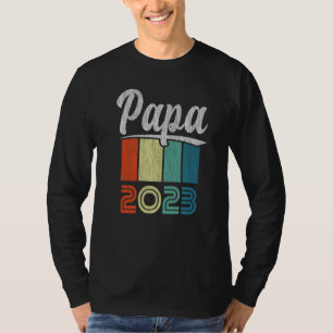 Mens Dad 2023 New dad 2023 Baby birth Retro T-Shirt