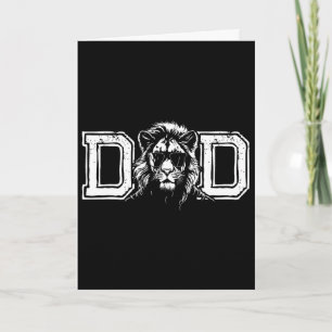 Mens Dad Awesome Lion King Sungles - Father&#; s D Card