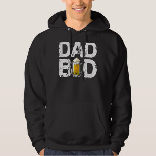 Mens Dad Bod Beer Drinking Team Alcohol  Father's  Hoodie