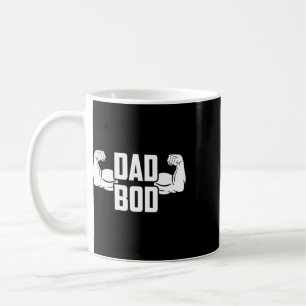 Mens Dad Bod Muscle Strong Man Daddy Funny Fathers Coffee Mug