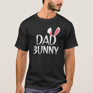 Mens Dad Bunny Family Rabbit Matching Couple Daddy T-Shirt