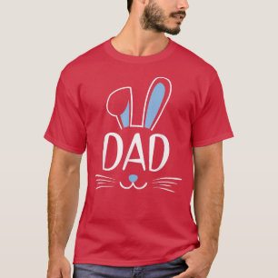 Mens Dad Bunny Rabbit Face Family Group Easter Fat T-Shirt