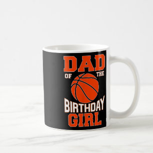 Mens Dad Bysketbyll Birthday Girl Family Byller B- Coffee Mug