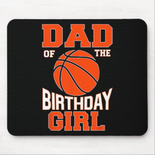 Mens Dad Bysketbyll Birthday Girl Family Byller B- Mouse Mat