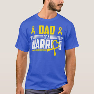 Mens Dad Childhood Cancer Awareness Survivor Ribbo T-Shirt