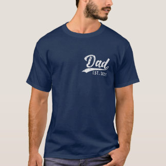 Mens Dad Est. 2021 Funny Pregnancy Announce Father T-Shirt