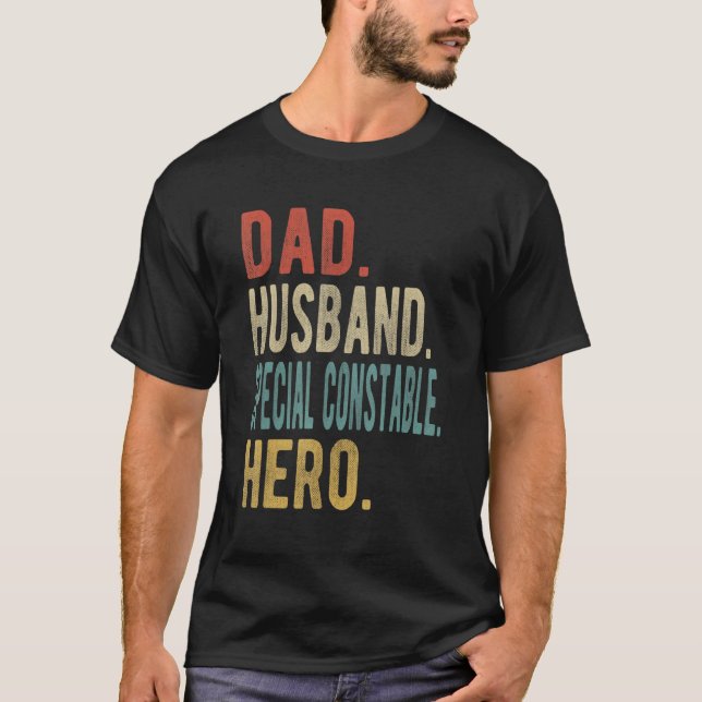 Mens Dad Husband Special Constable Hero T-Shirt (Front)