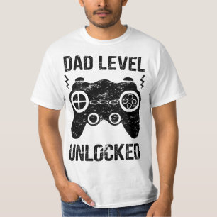 Mens Dad Level Unlocked - New Dad Pregnancy Announ T-Shirt