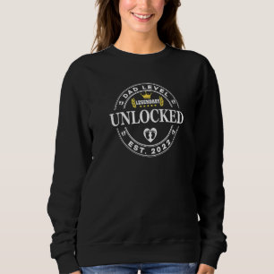 Mens Dad Level Unlocked New Father 2022 1st Time D Sweatshirt