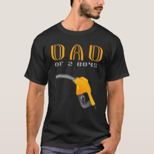 Mens Dad Of 2 Boys Father Or Grandpa Of 2 Kids 45 T-Shirt