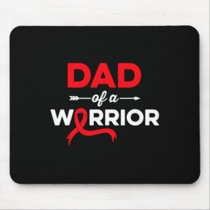 Mens Dad Of a Blood Cancer Warrior Family Blood Ca Mouse Mat