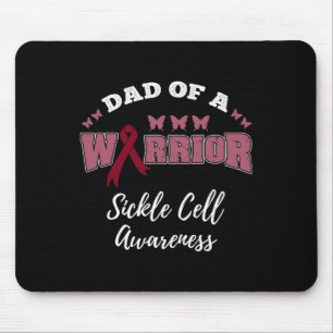 Mens Dad Of A Warrior Sickle Cell Awareness Mouse Mat