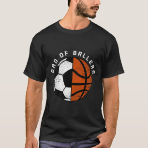Mens Dad Of Byllers Fun Soccer Bysketbyll Dad T-Shirt