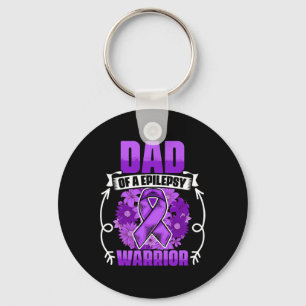 Mens Dad Of Epilepsy Warrior Epilepsy Survivor Epi Key Ring