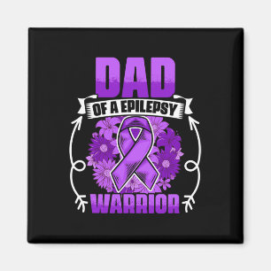 Mens Dad Of Epilepsy Warrior Epilepsy Survivor Epi Magnet