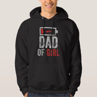 Mens Dad Of Girl  From Daughter Father's Day Birth Hoodie