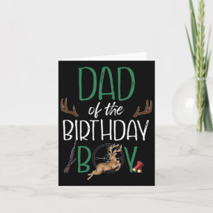 Mens Dad Of The Birthday Boy Big One Birthday Deer Card