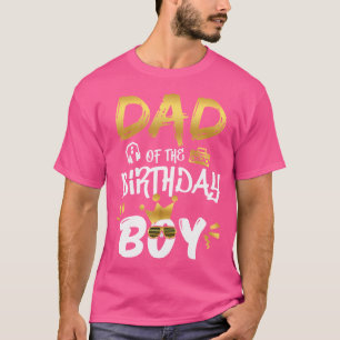 Mens Dad Of The Birthday Boy Notorious One Old Sch T-Shirt