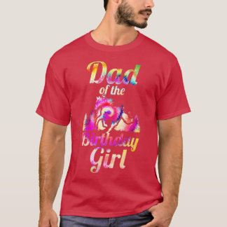 Mens Dad of the Birthday Girl Horse T-Shirt