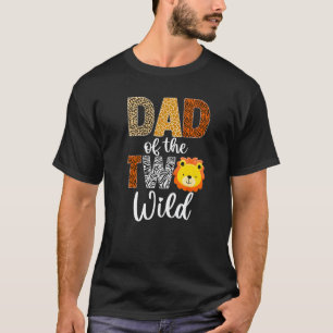 Mens Dad of the Two Wild Father Baby Lion 2nd Birt T-Shirt